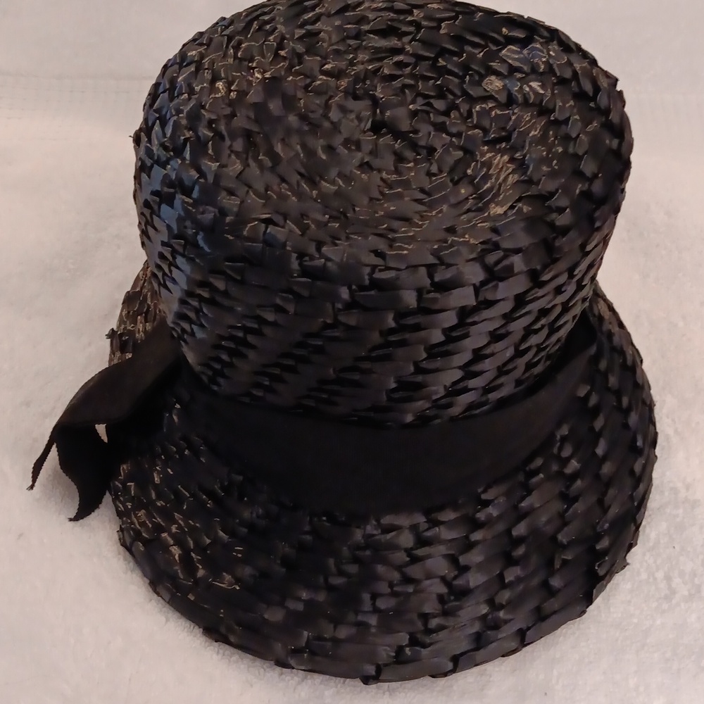 Vintage Beautiful Black Hat List Union Made